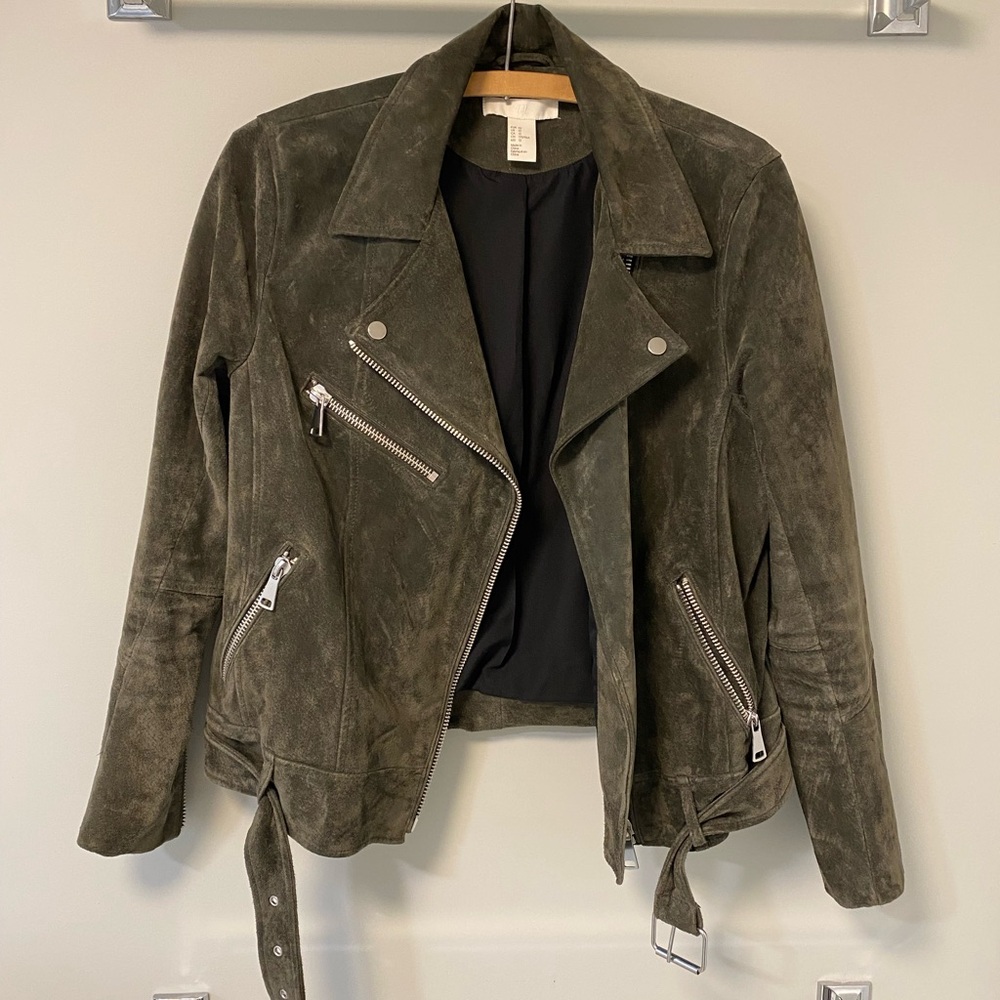 Suede Biker Jacket